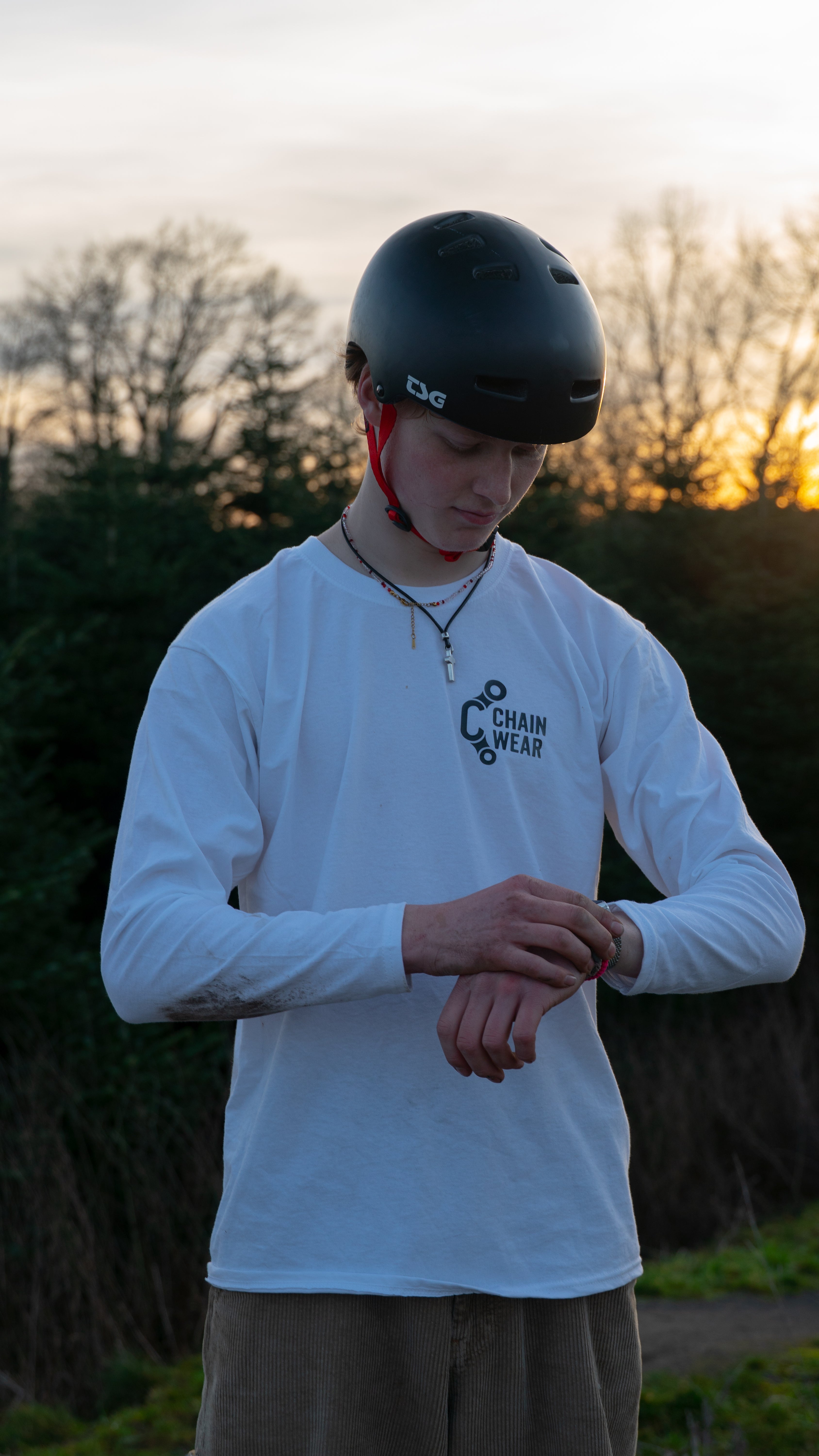 RED GRID LONGSLEEVE PRE ORDER